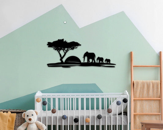 Jungle Nursery Decor Animal Nursery Prints Metal Safari Nursery Peekaboo Nursery Jungle Animal Jungle Nursery Neutral Nursery Prints - 8 inches - metal sign