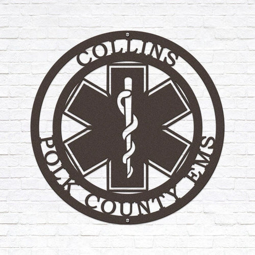 Personalized Emt Sign Star Of Life Personalized Gift ~ems Gift~ Emt~ Paramedic Gift~ Ambulance Driver~ Christmas Gift