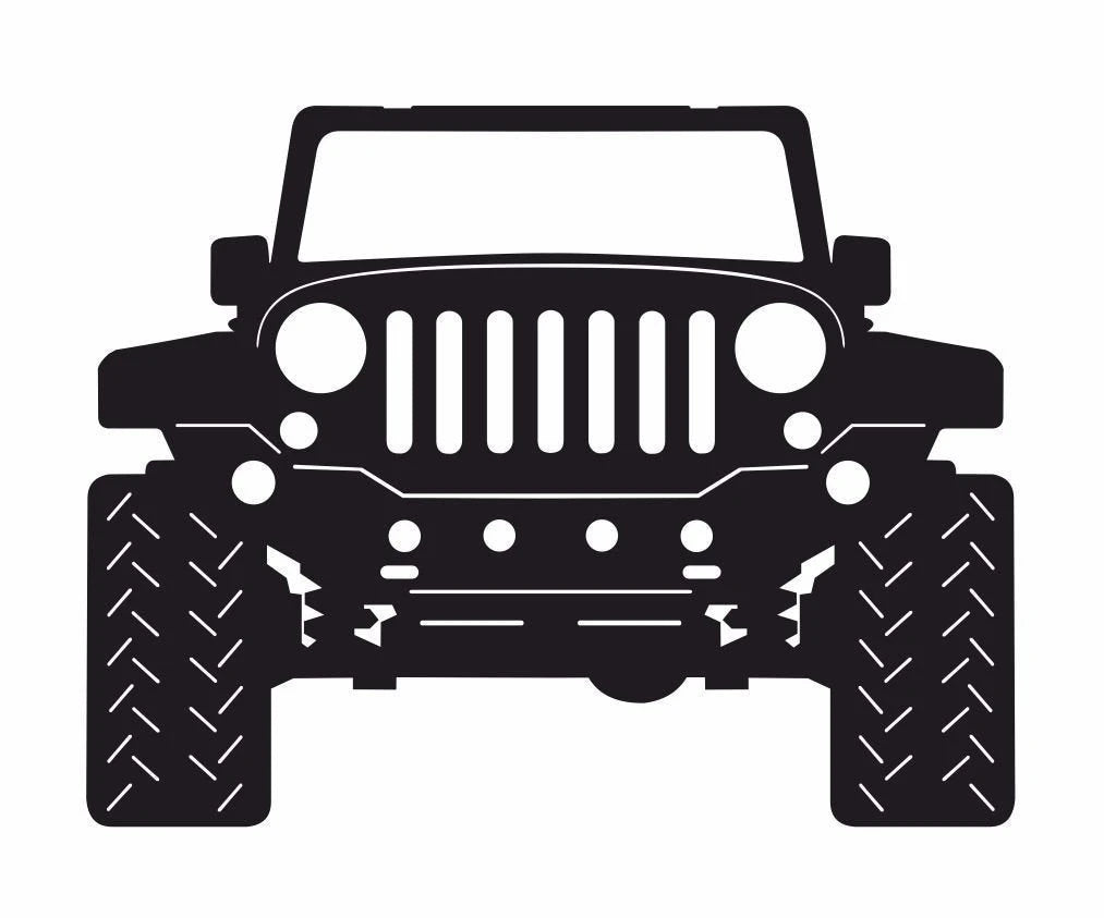 Jeep, Metal Sign, Stainless Steel, Weatherproof, Metal Wall Art, Wall Decor, Jeep Art, Garage Art Laser Cut Metal Signs Custom Gift Ideas