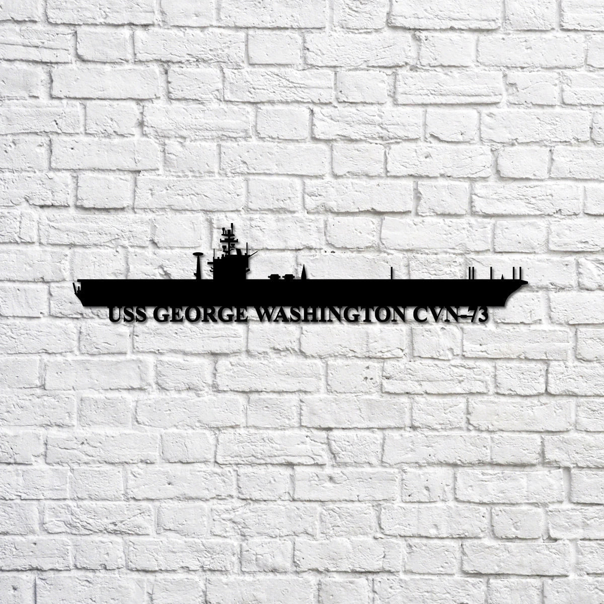 USS George Washington CV73 aircraft carrier Navy Ship Metal Sign, Memory Wall Metal Sign Gift for Navy Veteran Laser Cut Metal Signs Custom Gift Ideas