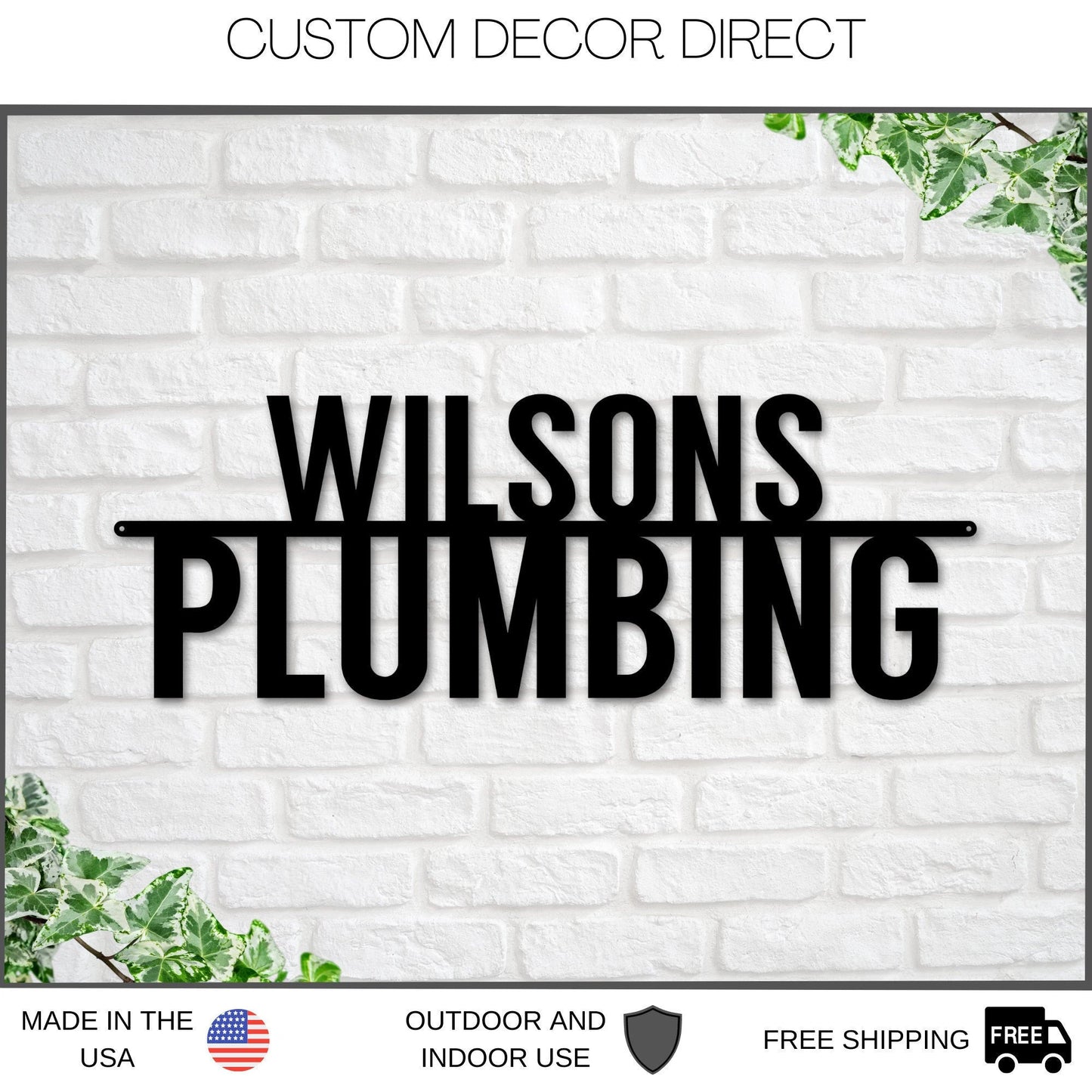 Plumber Sign, Small Business Sign, Plumber Gift, Metal Sign, Business Owner Gift, Plumber, Personalized Sign, Custom Sign Laser Cut Metal Signs Custom Gift Ideas-2