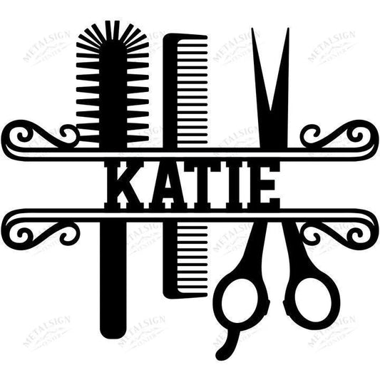 Personalized Hair Stylist Metal Sign, Cut Metal Sign, Metal Wall Art, Metal House Sign, Metal Laser Cut Metal Signs Custom Gift Ideas - 8 inches - metal sign