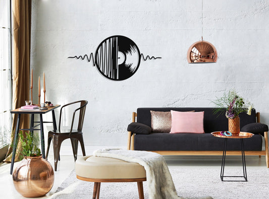 Record Metal Wall Decor, Metal Wall Art, Housewarming Gift, Home Decor, Office Decor, Interior Design - metal sign