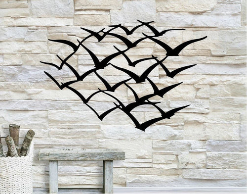 Flock Of Birds Bird Birds Wall Decor Sign Metal Bird Flock