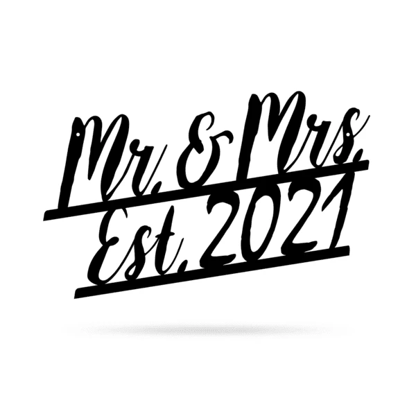 Mr And Mrs Wall Deeeecor Cut Metal Sign Metal House Sign