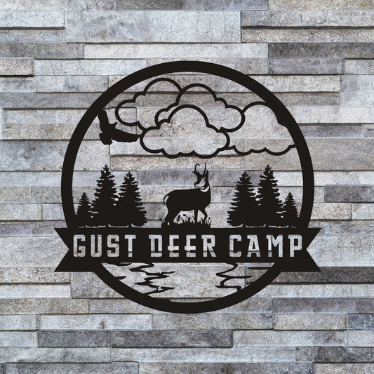 Outdoor Monogram Sign, Acres Sign, Cloud Sign, Farm Sign, Metal Sign, Metal Sign Personalized, Camp Sign - metal sign