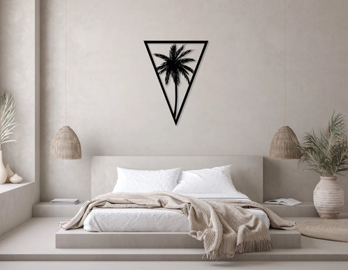 Palm Tree Metal Wall Art, Metal Wall Decor, Housewarming Gift, Home Decor, Office Decor, Farmhouse Decor, Outdoor Wall Decor, Metal Laser Cut Metal Signs Custom Gift Ideas