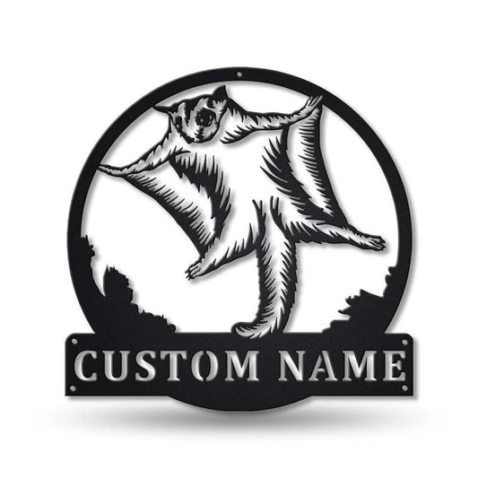Personalized Sugar Glider Metal Sign Art, Custom Sugar Glider Metal Sign, Animal Funny, Pets Gift - metal sign