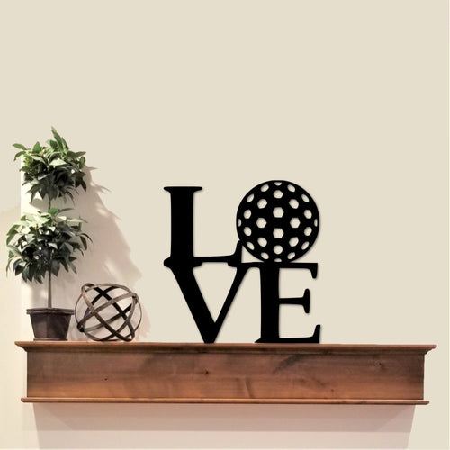 Love Golf Art Metal Sign Golf Theme Gift For Golfer Christmas Gift For Dad Father's Day Gift Golfing Wall Sign Golf Holiday Gift