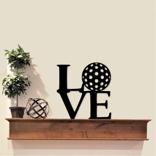 Love Golf Art Metal Sign Golf Theme Gift For Golfer Christmas Gift For Dad Father's Day Gift Golfing Wall Sign Golf Holiday Gift