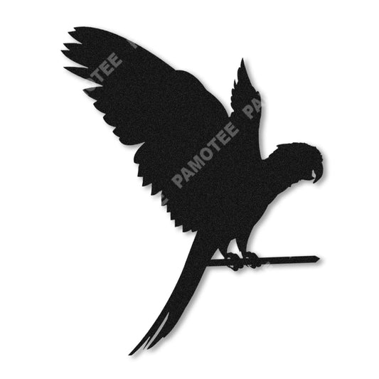 Parrot Tree Metal Sign, Garden Decor, Ranch Art, Metal Laser Cut Metal Signs Custom Gift Ideas - 8 inches - metal sign