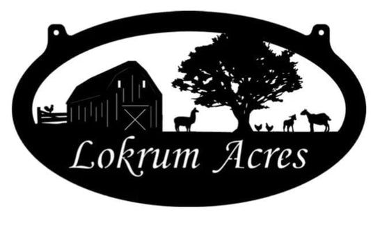 Metal Farm Sign , Llama Goats Metal Sign,3ft Metal Sign, Metal Wall Art, Metal House Sign Laser Cut Metal Signs Custom Gift Ideas - 8 inches - metal sign