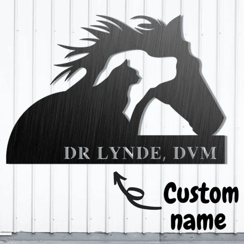 [metal Wall Art] Personalized Veterinary Metal Sign, Pet Health Care Decor Farmhouse Decor Metal Wall Art, Metal Laser Cut Metal Signs Custom Gift Ideas