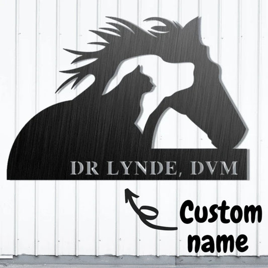 [metal Wall Art] Personalized Veterinary Metal Sign, Pet Health Care Decor Farmhouse Decor Metal Wall Art, Metal Laser Cut Metal Signs Custom Gift Ideas