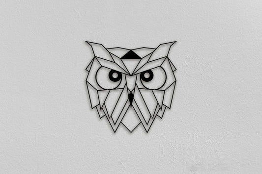 Owl Christmas Gifts Animal Wall Decor Modern Wall Decoration Living Room Wall Decor Bedroom Wall Decor - 8 inches - metal sign