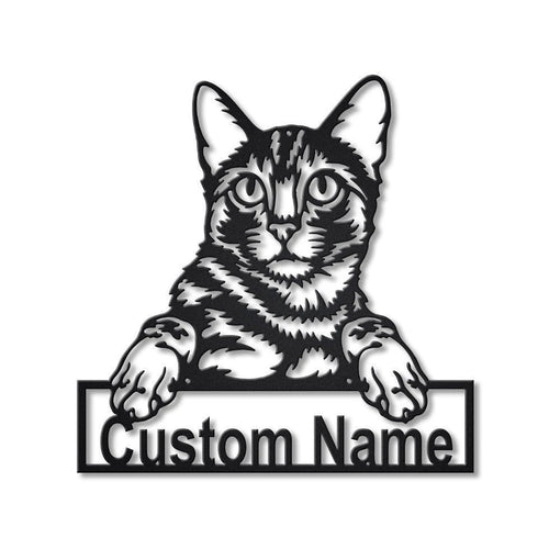Personalized Bengal Cat Metal Sign Art, Custom Bengal Cat Metal Sign, Father's Day Gift, Pets Gift, Birthday Gift, Laser Cut Metal Signs Custom Gift Ideas