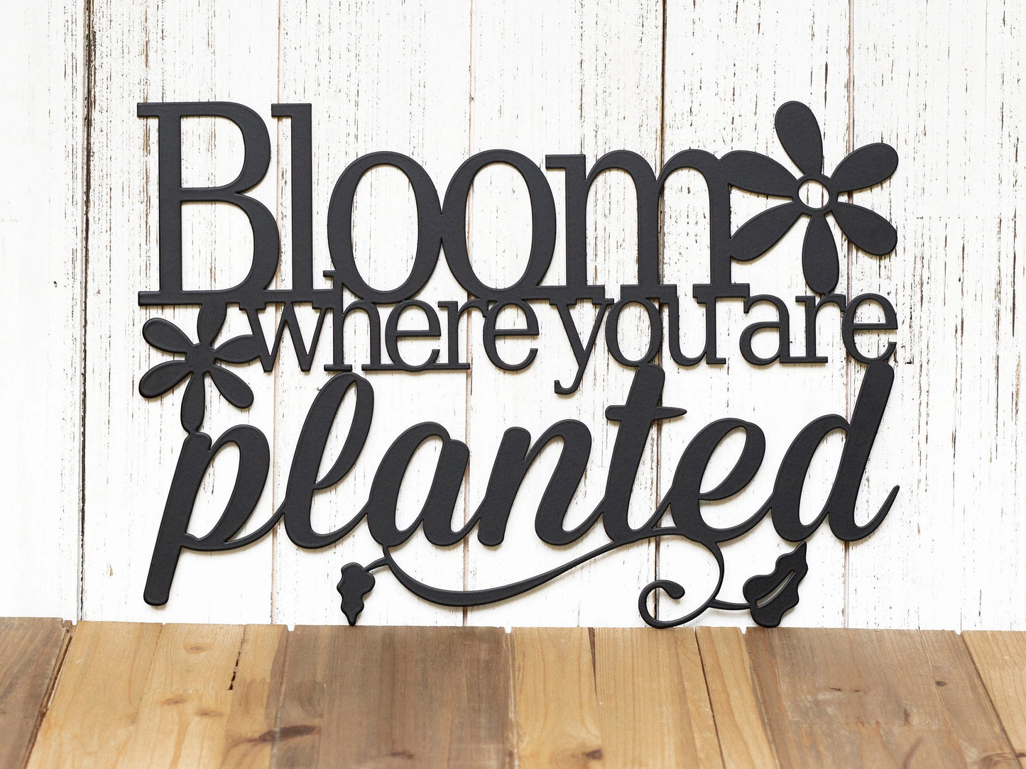 Bloom Where You Are Planted Metal Sign Garden Sign Garden Decor Outdoor Garden Sign Daisy Flower