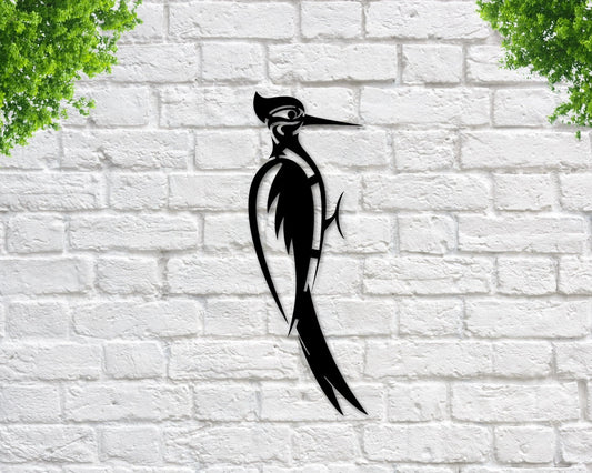 Decor Birds Woodpecker Bird Sign Bird Decor Woodpecker Woodpecker Decor Metal Sign Metal Bird Sign - 8 inches - metal sign