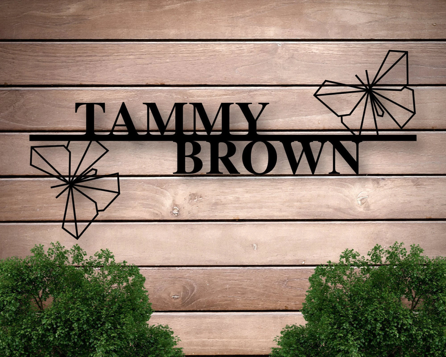 Personalized Metal Butterfly Garden Decor, Butterfly Wall Art, Outdoor Garden Signs, Personalized Butterfly Sign, Gardening Gift, Laser Cut Metal Signs Custom Gift Ideas