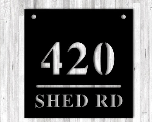 Personalized Metal Address Sign, Modern Address Sign, Metal House Numbers, Address Plaque, House Warming Gift, Minimalist Address Sign, Laser Cut Metal Signs Custom Gift Ideas