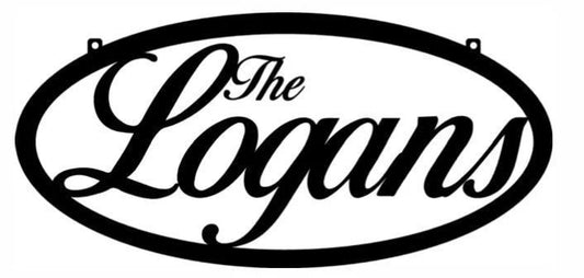 Oval Metal Sign Personalized Sign, Metal Address Sign, Script Metal Personal Door Sign, Perfect Christmas - metal sign