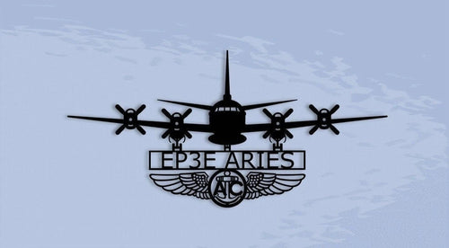 Ep3e Aries With Aircrew Wings Naval Aircraft Metal Sign Cut Metal Sign Wall Decor