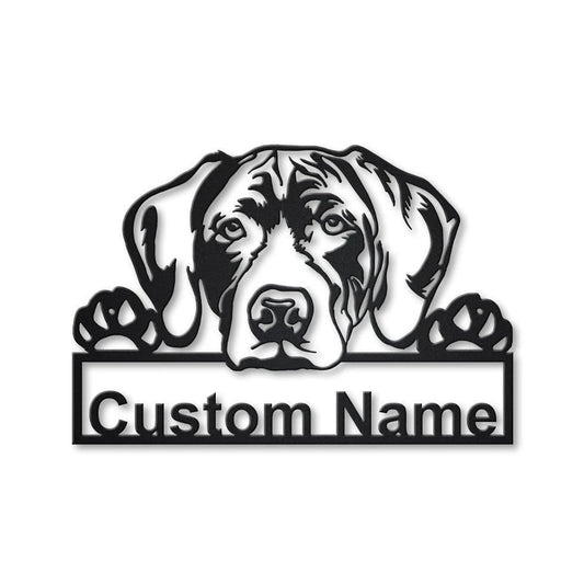 Personalized German Shorthaired Pointer Dog Metal Sign Art, Custom German Shorthaired Pointer Metal Sign - metal sign