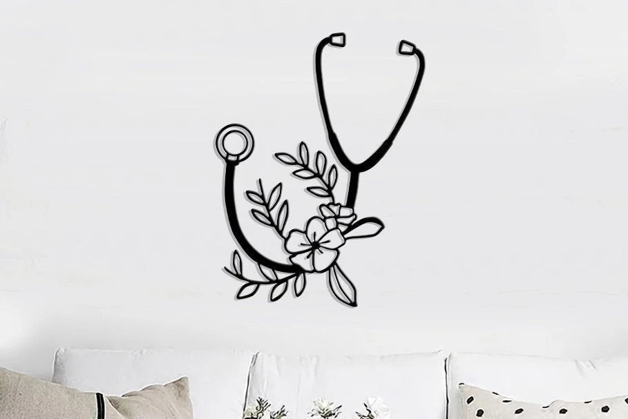 Stethoscope Decor Nurse Office Decor Best Gift For Nurse Sign For Office Nurse Doctor Wall Decoration