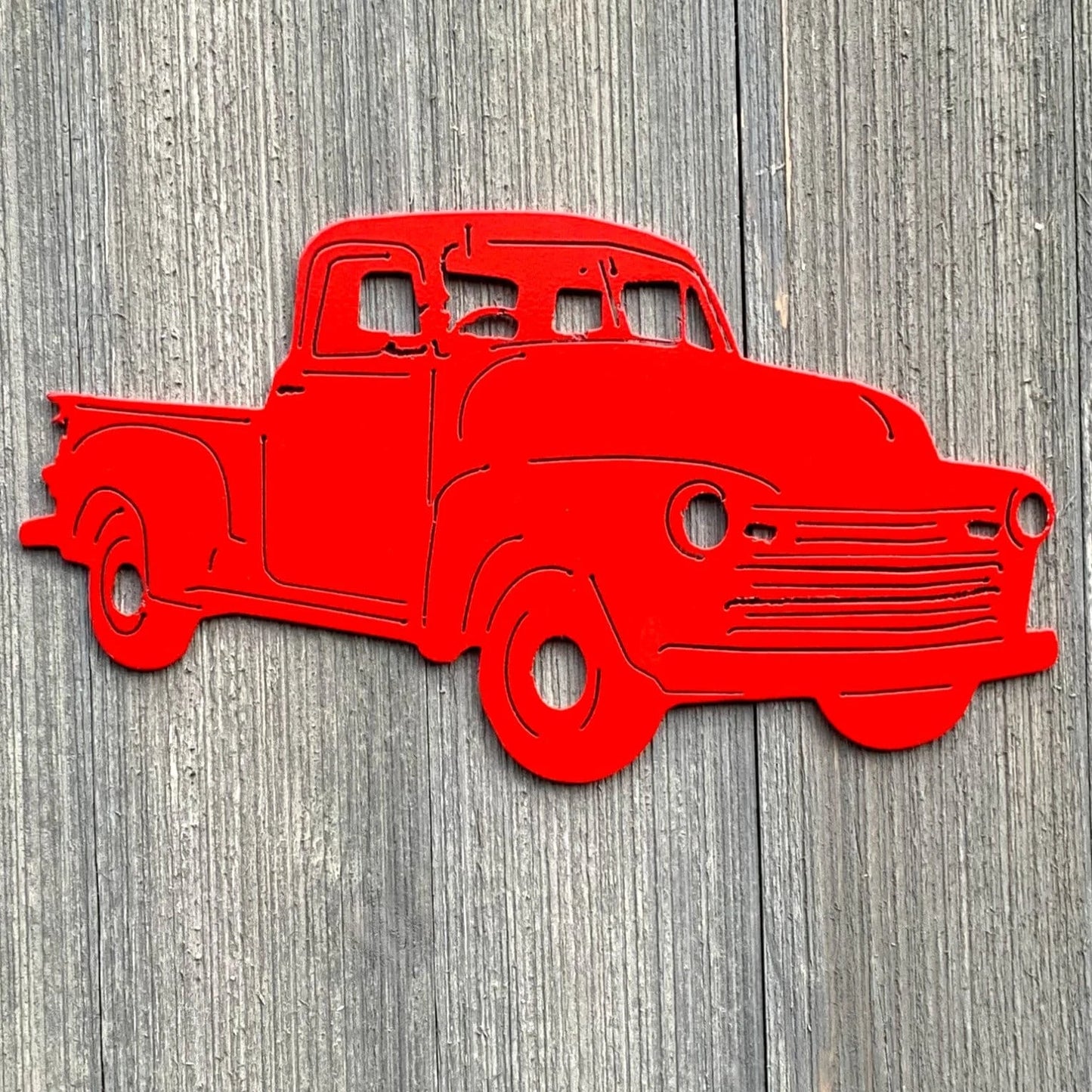 Classic Chevy Pickup Metal Sign Cutout Cut Metal Sign Wall Metal Art