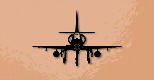 A4 Skyhawk Naval Attack Aircraft Landing Metal Sign Cut Metal Sign Wall Decor