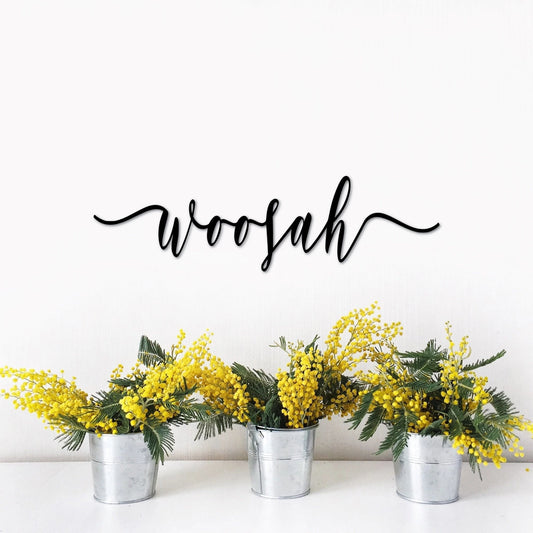Woosah Sign Relax Decor Bathroom Wall Decor Chill Inspirational Words Relax Humor Meditation Yoga Room Decor