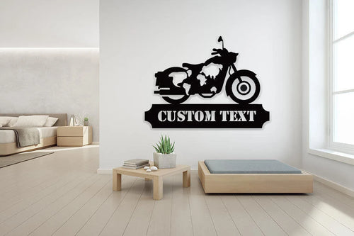 Motorcycle Metal Sign, Metal Garage Sign, Fathers Day Gift, Motorbike Metal Sign, Personalized Metal Art, Steel Metal Art, Laser Cut Metal Signs Custom Gift Ideas