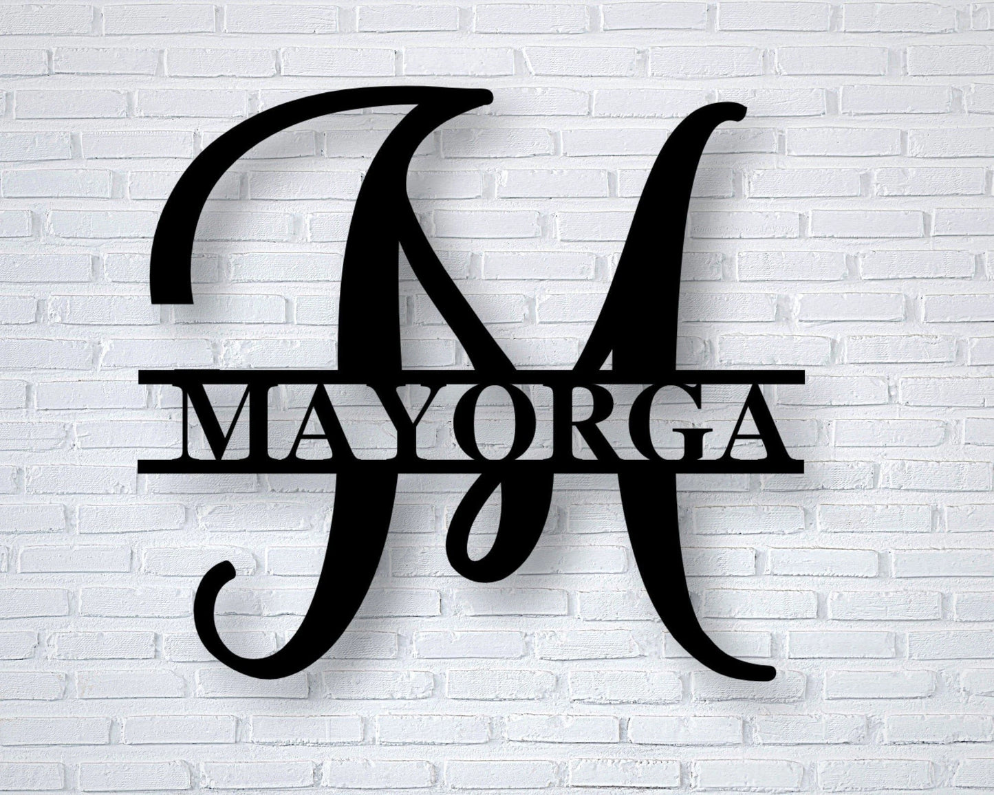 Personalized Signs For Home Last Name Metal Sign Metal Monogram Sign Family Name Sign Welcome Front Porch Sign Gift