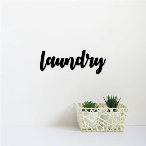 Laundry Room Sign Metal Laundry Sign Laundry Decor Script Door Decorations Metal Letters Laundry Gift