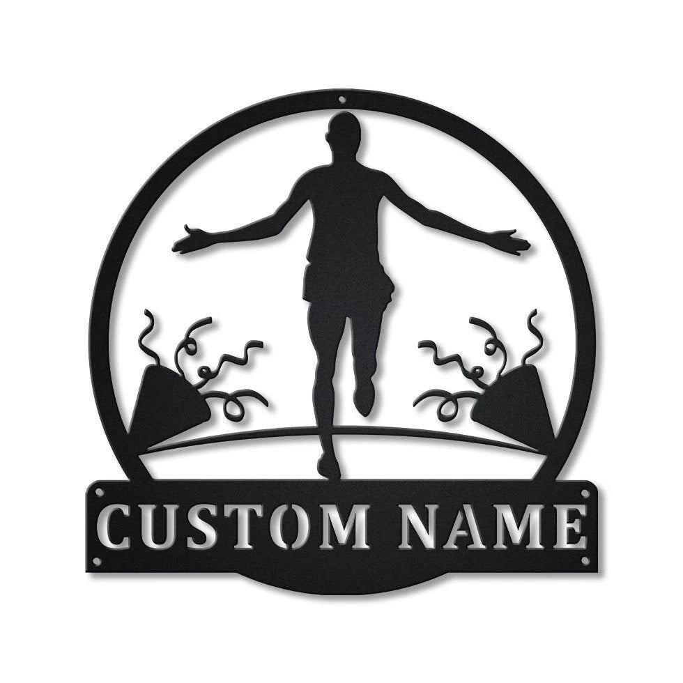 Personalized Marathon Sport Monogram Metal Sign Art, Custom Marathon Sport Metal Sign, Hobbie Gifts, Sport Gift, Birthday Gift, Laser Cut Metal Signs Custom Gift Ideas
