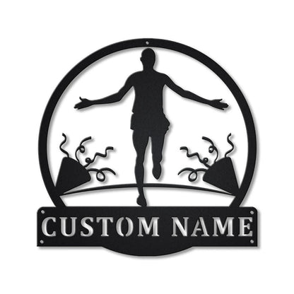 Personalized Marathon Sport Monogram Metal Sign Art, Custom Marathon Sport Metal Sign, Hobbie Gifts, Sport Gift, Birthday Gift, Laser Cut Metal Signs Custom Gift Ideas