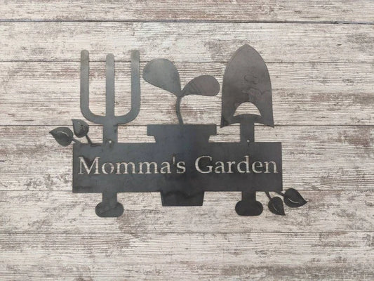 Personalized Garden Sign Garden Name Sign Custom Metal Sign Mother's Day Gift Birthday Gift For Mom - metal sign