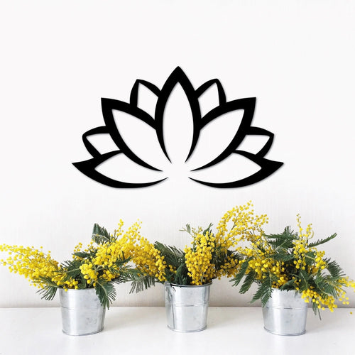 Lotus Flower Yoga Decor Metal Lotus Flower Wall Decor Lotus Flower Gift Yoga Studio Wall Hanging Flower Mandala