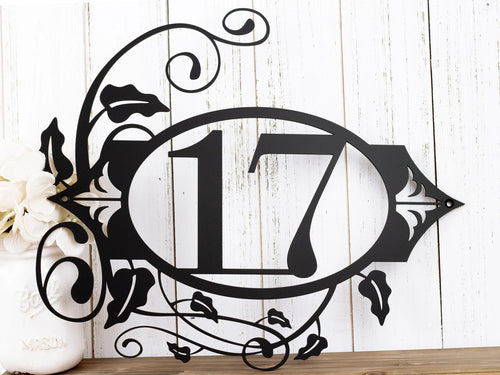 Custom Metal House Number House Number Metal Sign House Numbers Sign Custom House Number Metal Sign Outdoor Sign