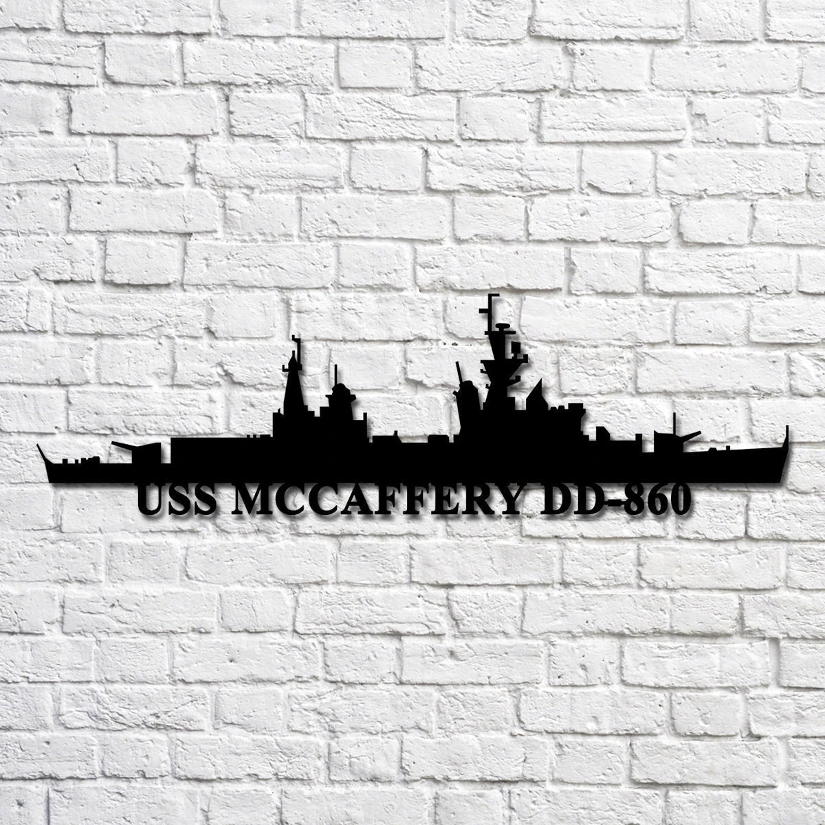 Uss Mccaffery Dd860 Navy Ship Metal Art, Custom Us Navy Ship Cut Metal Sign, Gift For Navy Veteran, Navy Ships Silhouette Metal Art, Navy Home Decor Laser Cut Metal Signs Custom Gift Ideas