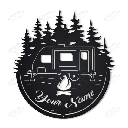 Personalized Camper Bumper Pull Metal Wall Decor, Cut Metal Sign, Metal Wall Art, Metal House Sign, Metal - metal sign