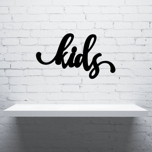 Kids Sign Cut Metal Sign Wall Decor Metal Sign Metal Art