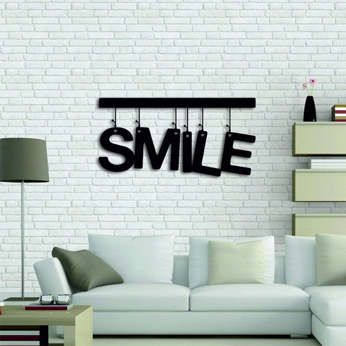 Smile Metal Sign Motivational Wall Decor Friends Sign Metal Words Metal Wall Decor Entryway Housewarming Gift