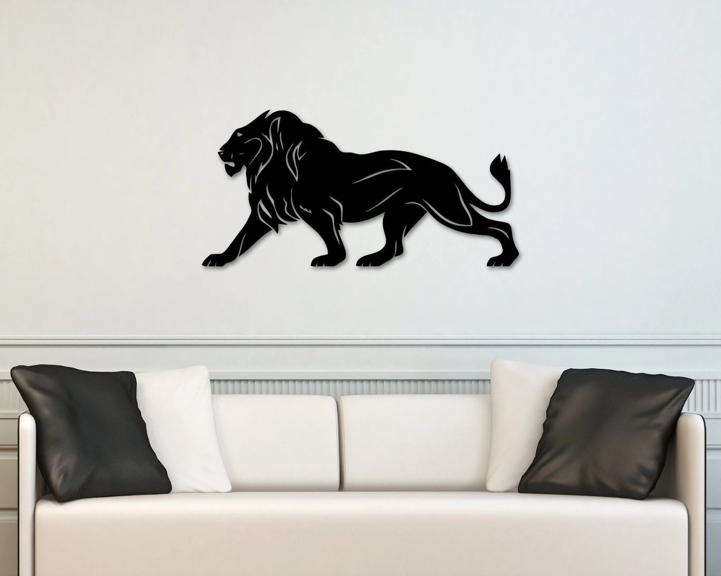 Lion Art Metal Lion Wall Decor Lion Sign Metal Lion Geometric Lion Wildlife Geometric Minimal List Sign