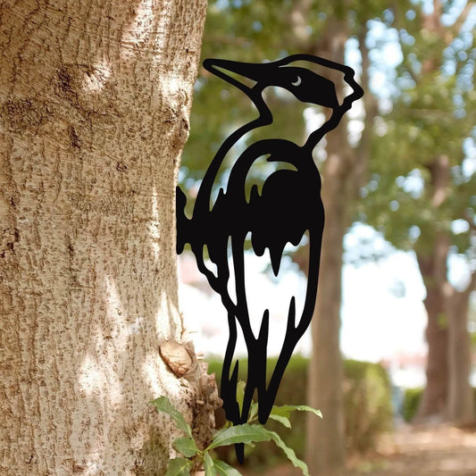 Woodpecker Metal Art Garden Signs Cut Metal Sign Metal House Sign