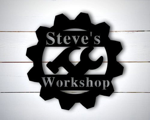 Personalized Garage Metal Sign Custom Metal Sign For Garage Metal Sign For Mens Shop Sign For Dad Garage Sign Personalized Sign For Men