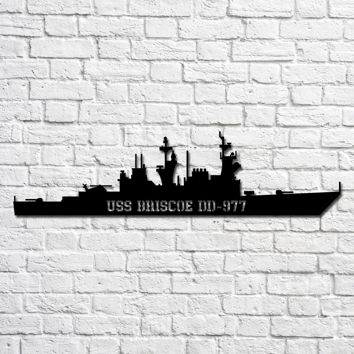 Uss Briscoe Dd977 Navy Ship Metal Art, Custom Us Navy Ship Cut Metal Sign, Gift For Navy Veteran, Navy Ships Silhouette Metal Art, Navy Home Decor Laser Cut Metal Signs Custom Gift Ideas
