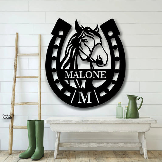 Horse Farm Metal Sign, Custom Metal Sign For Farm Sign For Barn, Horse Wall Decor, Metal Sign For A - metal sign