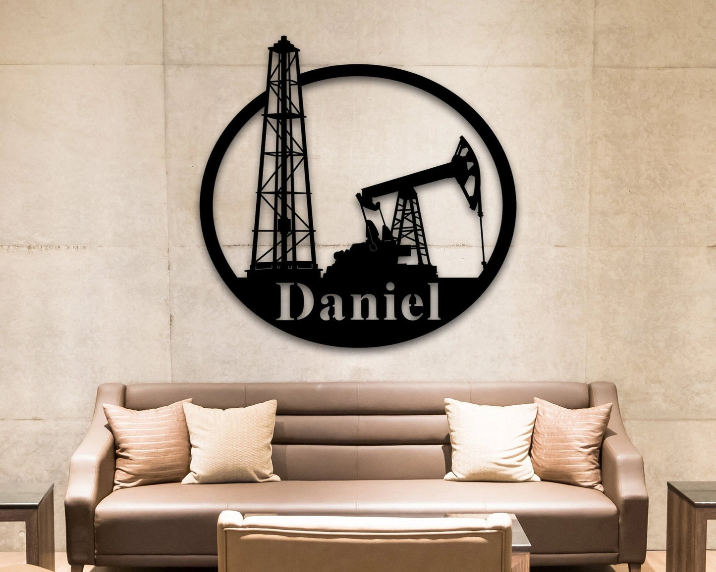 Custom Metal Name Sign, Oil Rig, Oil Field, Offshore Custom Sign, Unique, Toolpusher, Driller, Derrickhand, Motorman, Roughneck, Roustabout Laser Cut Metal Signs Custom Gift Ideas