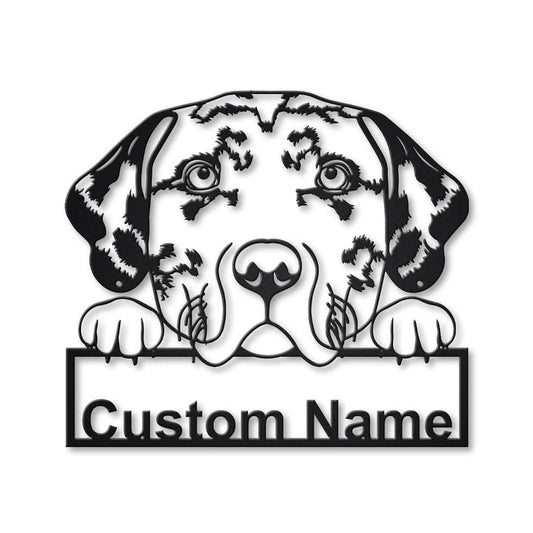 Personalized Catahoula Leopard Dog Metal Sign Art, Custom Catahoula Leopard Dog Metal Sign, Dog Gift - metal sign